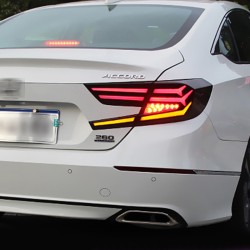 Upgrade to Dynamic LED Tail Lights for 2018-2021 Honda Accord | Plug-and-Play | Pair