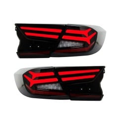 Upgrade to Dynamic LED Tail Lights for 2018-2021 Honda Accord | Plug-and-Play | Pair