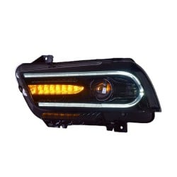 Upgrade to LED Headlights with Daytime Running Lights for 2011-2014 Dodge Charger | Plug-and-Play | Pair