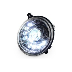 Upgrade to Bentley-Style LED DRL Xenon Headlights for Jeep Patriot 2011-2015 | Plug-and-Play | Pair