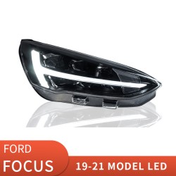 Upgrade Your Ford Focus Headlights to LED with Flowing Turn Signal | 2019-2021 Models | Plug-and-Play | Pair