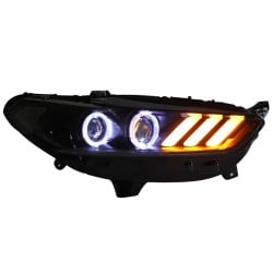 Upgrade Your Ford Mondeo Headlights to Mustang Style LED with Dynamic Turn Signals | 2013-2016 Models | Plug-and-Play | Pair