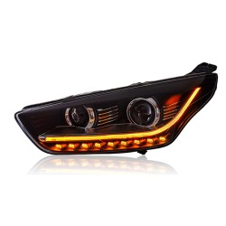 Upgrade Your Ford Escort Headlights to LED with Flowing Turn Signals | 2015-2018 Models | Plug-and-Play | Pair