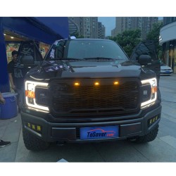 Upgrade Your F150 Raptor Headlights to Full LED Daytime Running Lights | 2018-2020 Models | Plug-and-Play | Pair