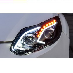 Upgrade Your Focus to Mercedes-Style LED Daytime Running Lights Headlights | 2012-2014 Models | Plug-and-Play | Pair