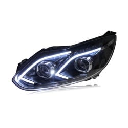 Upgrade Your Focus to Mercedes-Style LED Daytime Running Lights Headlights | 2012-2014 Models | Plug-and-Play | Pair