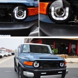 Upgrade Your Toyota FJ Cruiser Headlights to LED Daytime Running Lights | Xenon High/Low Beam | 2007-2020 | Plug-and-Play | Pair