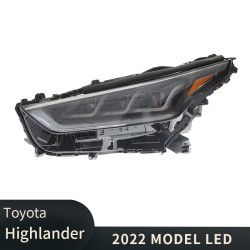 Upgrade Your Toyota Highlander Headlights to Full LED Projector Headlights with Running Horse DRL | 2022+ | Plug-and-Play | Pair
