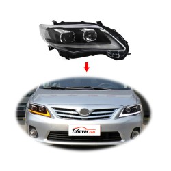 Upgrade Your Toyota Corolla Headlights to Full LED Dual Optical Lens Assemblies | 2011-2013 | Plug-and-Play | Pair