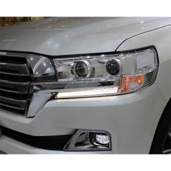 Upgrade Your Toyota Land Cruiser Headlights to LED Projector Daytime Running Lights | 2016-2020 | Plug-and-Play | Pair