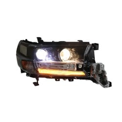 Upgrade Your Toyota Land Cruiser Headlights to LED Projector Daytime Running Lights | 2016-2020 | Plug-and-Play | Pair