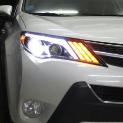 Upgrade Your RAV4 Headlights to Full LED Daytime Lights | 2013-2016 | Plug-and-Play | Pair