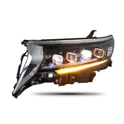 Upgrade Your Toyota Prado FJ150 2018-2021 Headlights to Bugatti Style Full LED Lens Headlights | Plug-and-Play | Pair