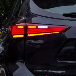 Upgrade Your 2022 Toyota Highlander with Full LED Dynamic Tail Lights | Plug-and-Play | Pair