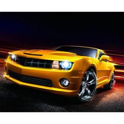 Upgrade to LED Angel Eyes Xenon Headlights for Chevrolet Camaro 2005-2012 | Plug-and-Play | Pair