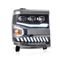 Upgrade to Full LED Headlights for Chevrolet Silverado 1500 2016-2018 | Plug-and-Play | Pair