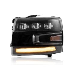 Upgrade to LED Headlights for Chevrolet Silverado 1500 2500HD 2007-2013 | Plug-and-Play | Pair