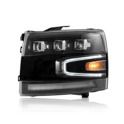 Upgrade to LED Headlights for Chevrolet Silverado 1500 2500HD 2007-2013 | Plug-and-Play | Pair