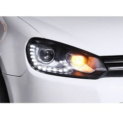 Upgrade Your Golf 6 with Xenon R20 Tears LED Headlights | 2009-2013 | Plug-and-Play | Pair