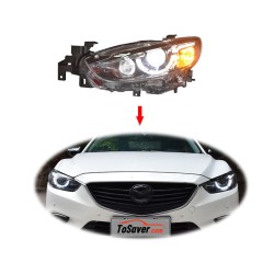 Upgrade Your 2013-2017 Mazda6 Atenza with LED DRL Xenon Headlights | Plug-and-Play | Pair