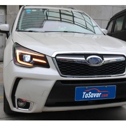 Enhance Your 2013-2018 Subaru Forester with LED Dual-Lens Daytime Running Lights Headlights | Plug-and-Play | Pair