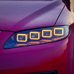 Upgrade Your 2003-2014 Mazda 6 with Full LED Bugatti Style DRL and Sequential Turn Signals | Plug-and-Play | Pair