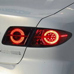 Upgrade Your 2003-2015 Mazda 6 with Full LED Scanning Taillights | Plug-and-Play | Pair