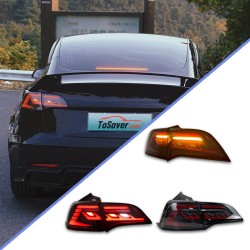 Upgrade Your 2019-2021 Tesla Model 3/Y with Full LED Moonglow Tail Lights | Plug-and-Play | Pair