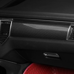 Carbon Fiber Interior Trim Kit for 2014-2017 Porsche Macan 95B.1 - Dry Carbon Dashboard, Center Console, Door Handles