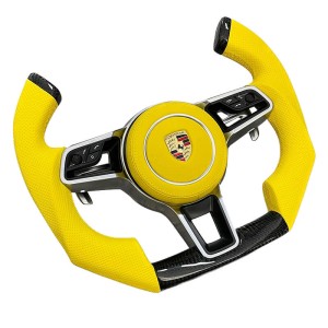 [ Custom ] Carbon Fiber Racing Steering Wheel for Porsche 718, 911, Panamera, Cayenne, Macan, Taycan [ Free Shipping ]