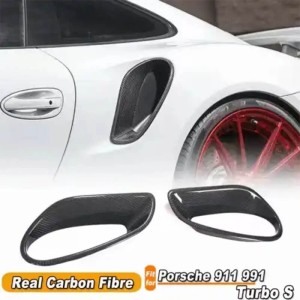 Upgrade Style and Aerodynamics with Carbon Fiber Rear Mud Flaps for Porsche 911 2016-2019 (991.2) - ToSaver.com