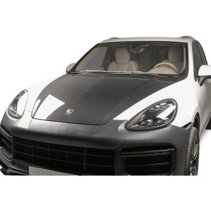 Porsche Cayenne 2011-2014 (958.1) Carbon Fiber Hood Replacement | OE Style Glossy 3K Twill | ToSaver.com [ Free Shipping ]