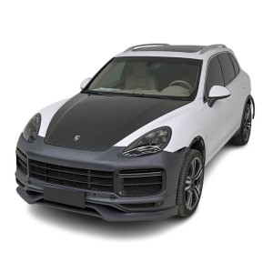 Porsche Cayenne 2011-2014 (958.1) Carbon Fiber Hood Replacement | OE Style Glossy 3K Twill | ToSaver.com [ Free Shipping ]