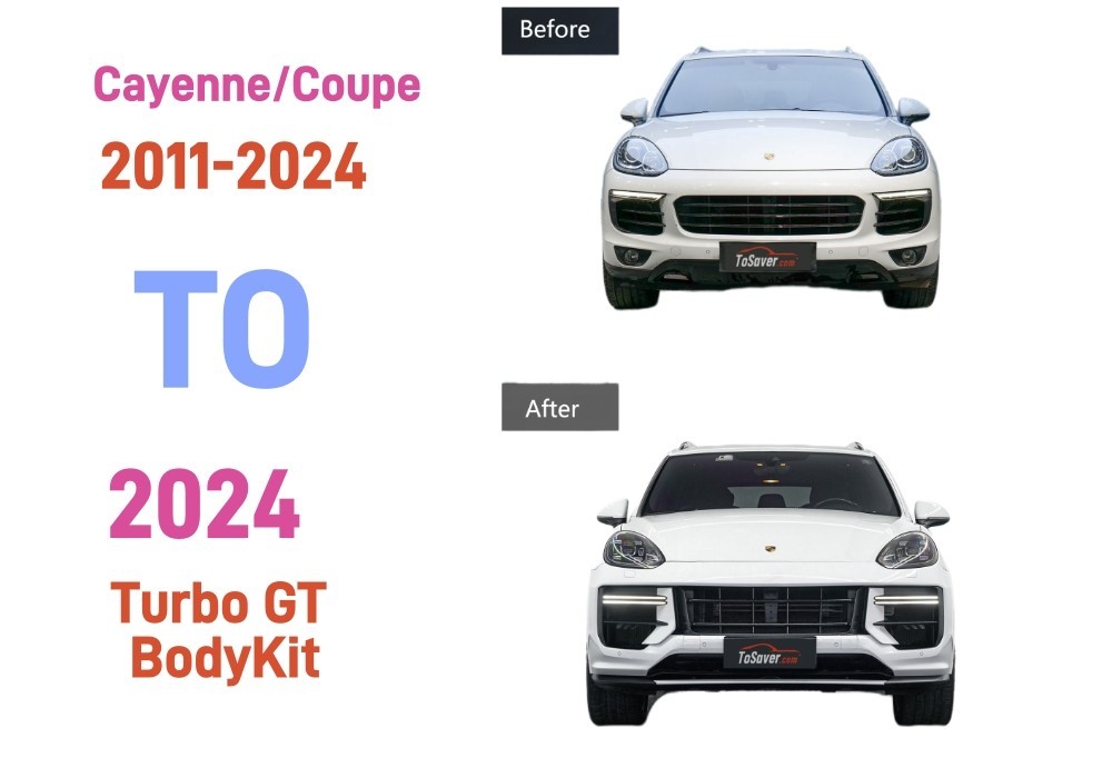 Elevate Your Cayenne's Look with the 2024 Cayenne Turbo GT Body Kit by Tosaver