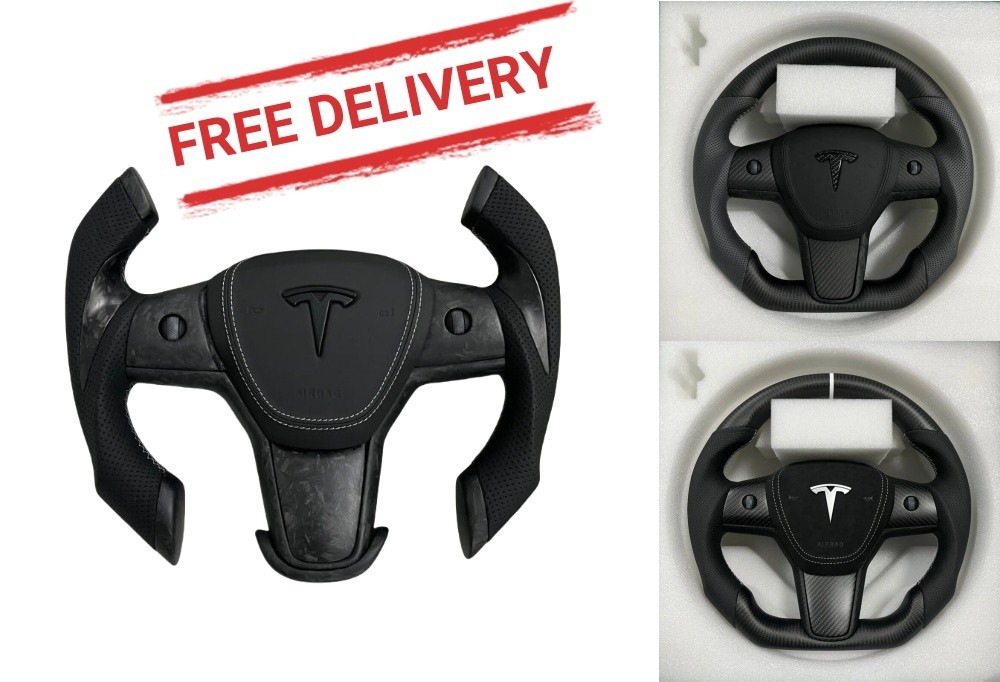 Upgrade Your Drive with Tosaver's Carbon Fibre Steering Wheel for Tesla Model 3 Y