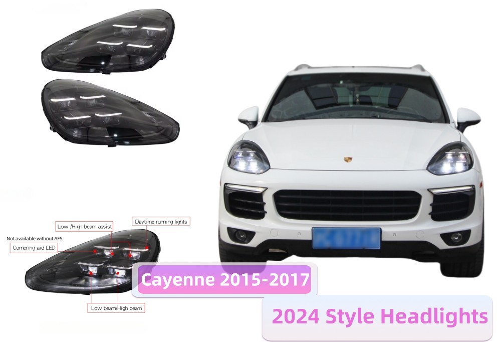 Tosaver High-End Headlights will improve the look and illumination of your Cayenne.