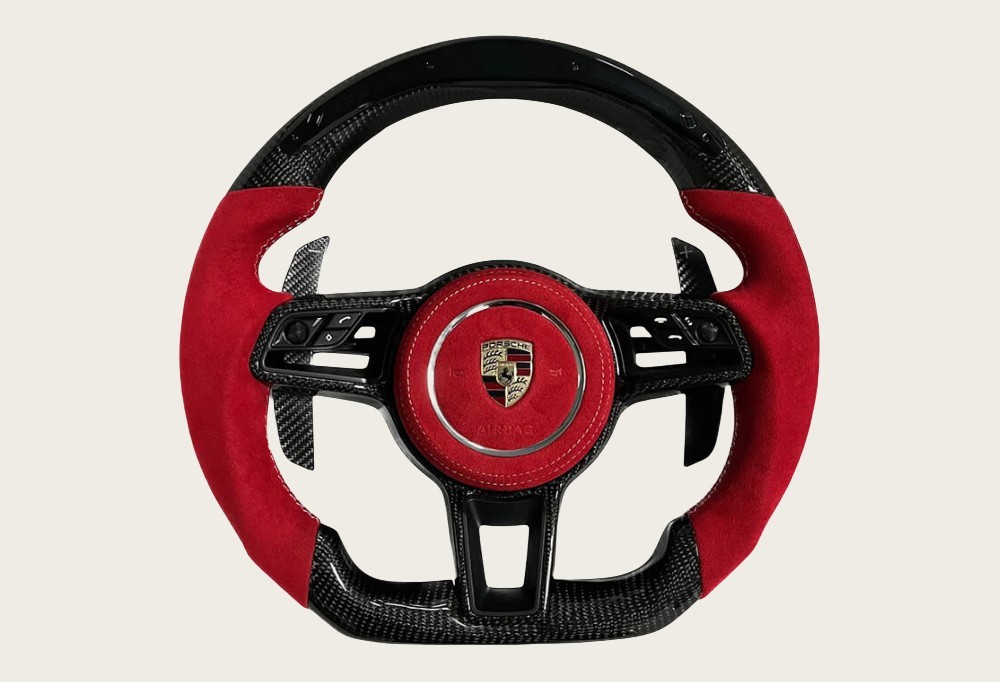 Unveiling Elegance and Performance: Tosaver 's Custom Carbon Fiber & Alcantara Steering Wheels for Porsche